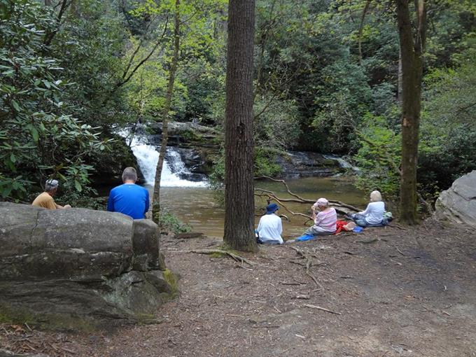 Lunchtime at Pigpen Falls!