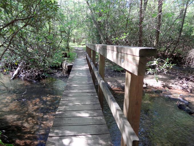 Footbridge across Slaughter Creek.