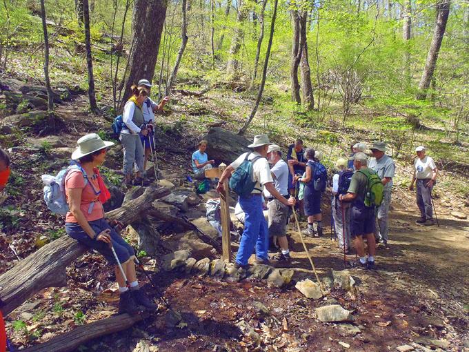 The junction of the Slaughter Creek Trail and the A.T.