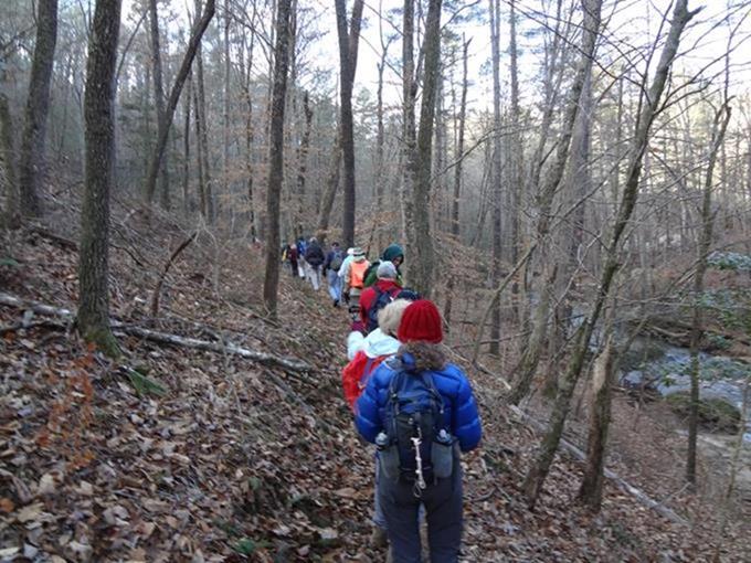 18 hikers on this cool, windy day!