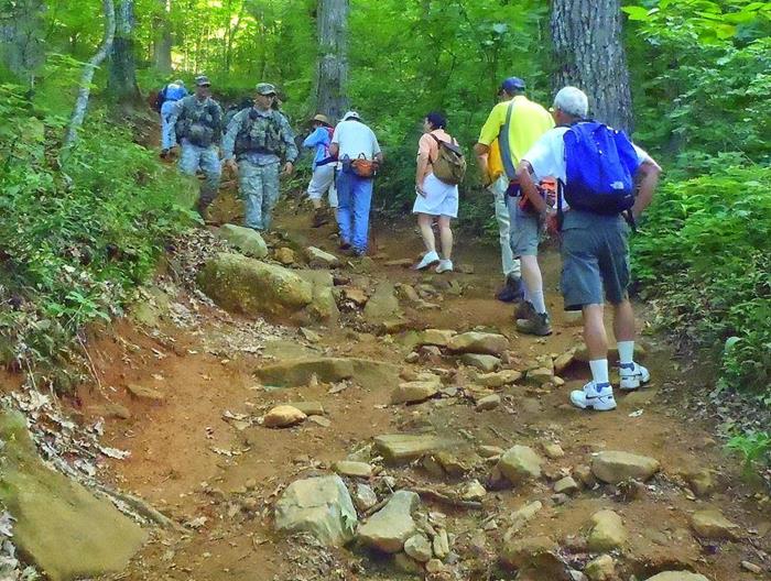 We shared the trail with a large group of Army Rangers in training.