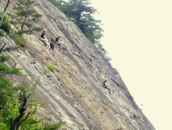 The Rangers were using several of the rock faces for training, so we stayed out of their way.