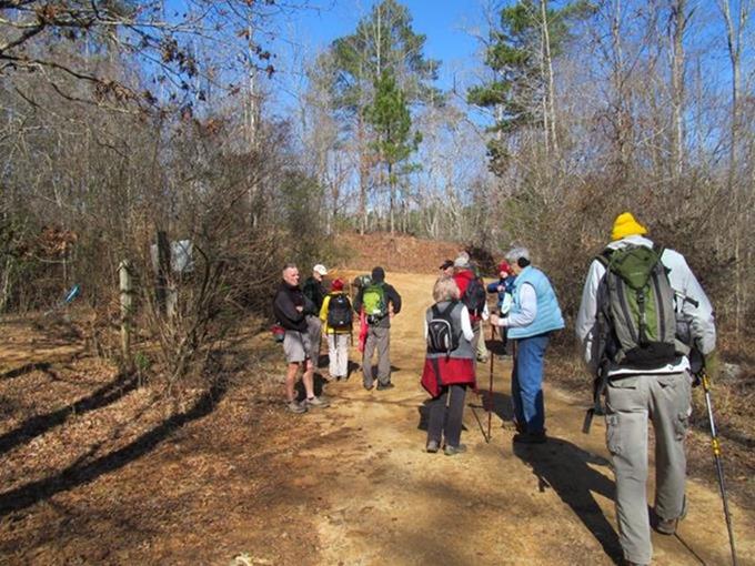 To avoid the blow-downs, we decide to hike back on the Forest Service Road 87.