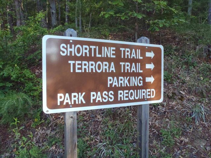 Our first trail today was the Shortline Trail which follows the path of the old Tallulah Falls Railroad.