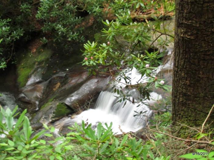 One of many small waterfalls on the way to Raven Cliffs.