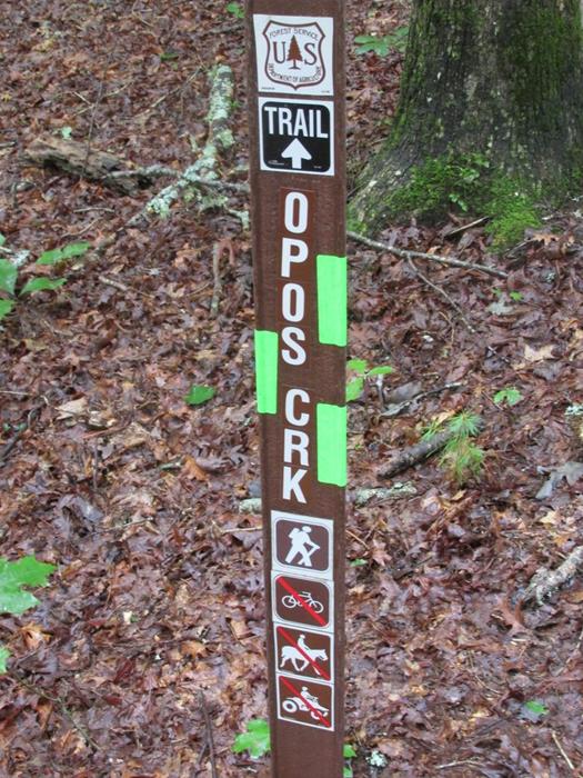 Trail-head marker.