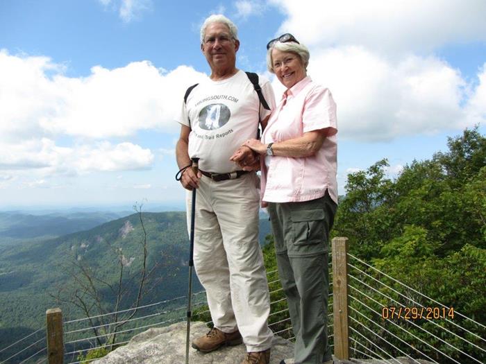 Bill and Martha at the high point of the mountain!