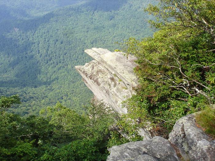 The famous rock outcrop at Pickens Nose!