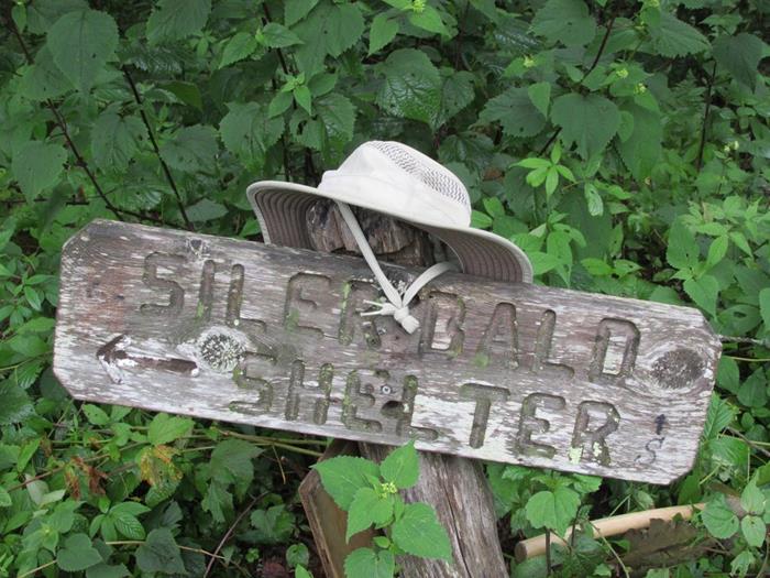 Next, we take the side trail down to the Siler Bald shelter for lunch.