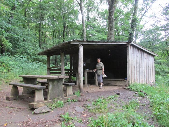 The Siler Bald Shelter.