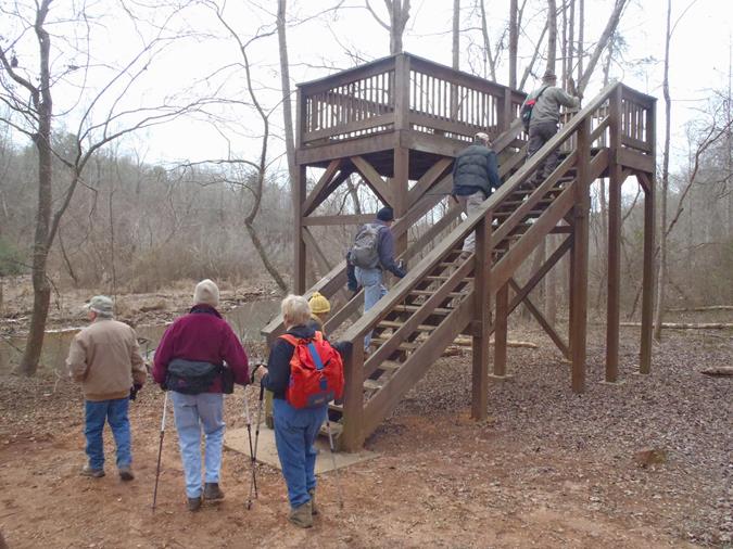 The observation deck on the Beaver Pond Loop.
