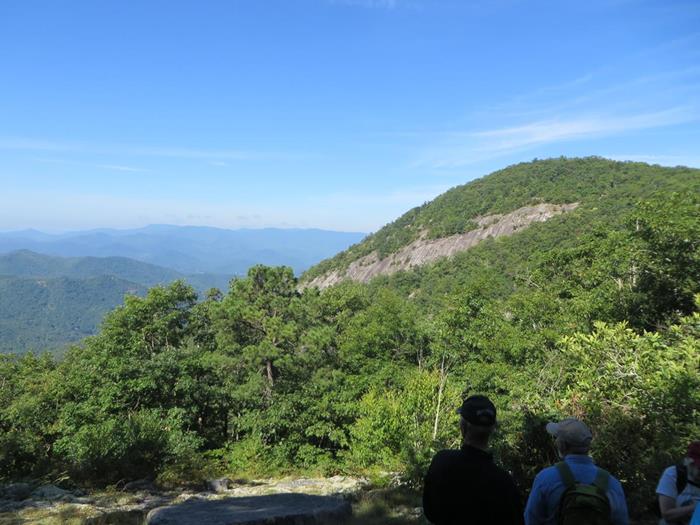 Back on the Bartram Trail we come to this nice viewpoint that looks over to Whiterock Mountain. .