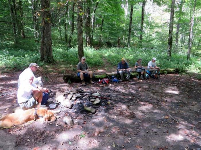 Lunchtime at Deep Gap.