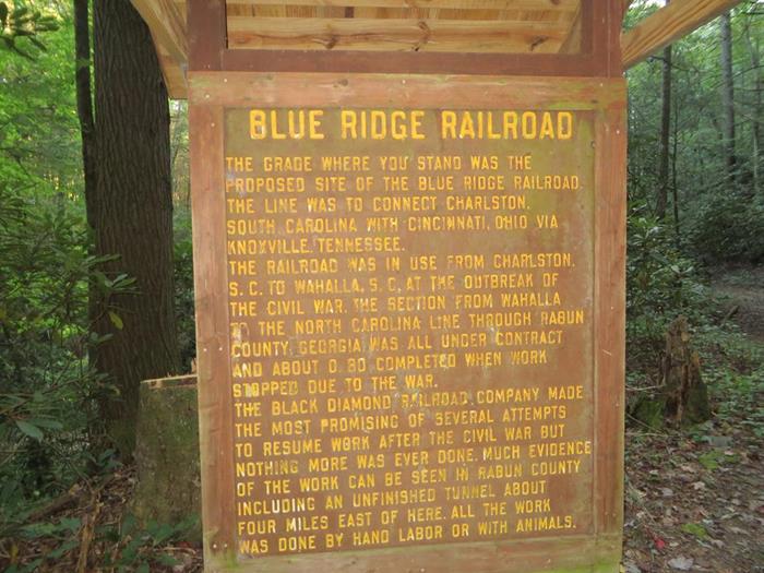 Information board near the start.