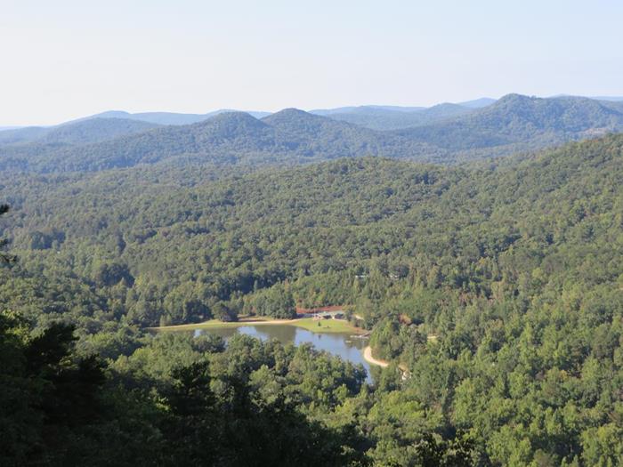 Big Rock overlooks the Boy Scouts of America Camp Rainey Mountain.