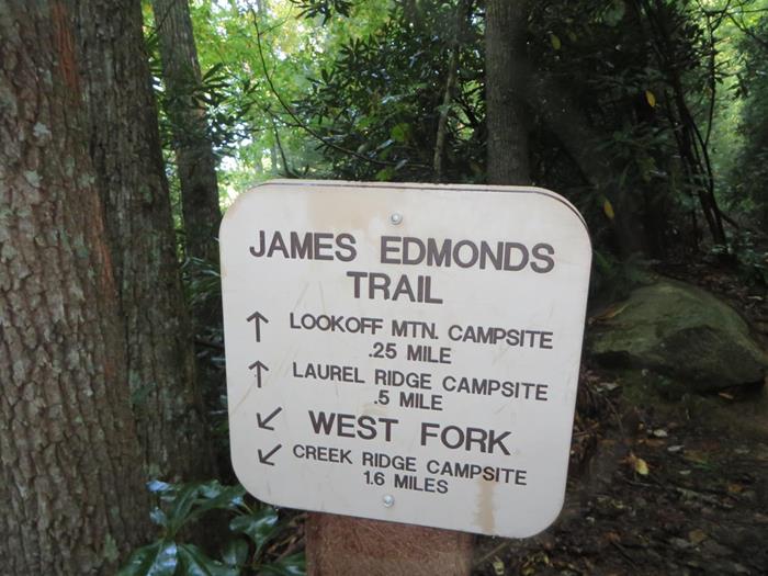 After a strenuous uphill hike, we are getting close to our destination - Lookoff Mt.