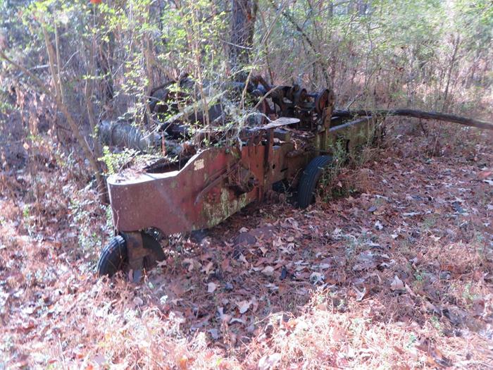 This old Hay Baler was abandoned here 60+ years ago. The field is now a forest.