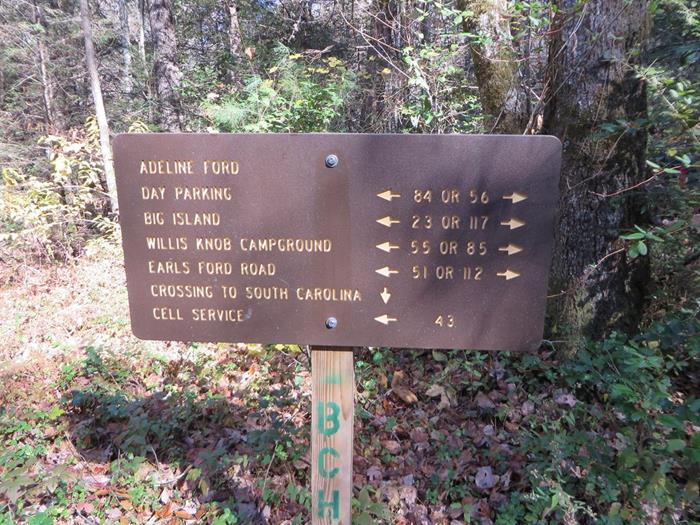 We took a side trail down to Adeline Ford for lunch.