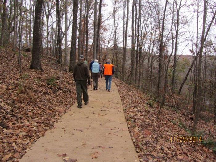 Next, we enjoy the nice handicapped accessible trail.