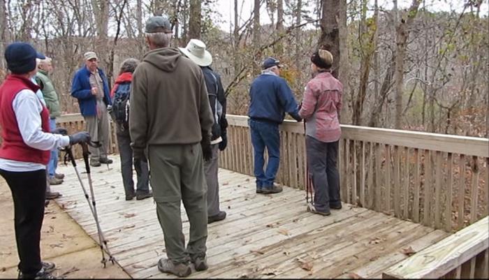 This trail leads out to a nice observation deck overlooking the wetlands area.