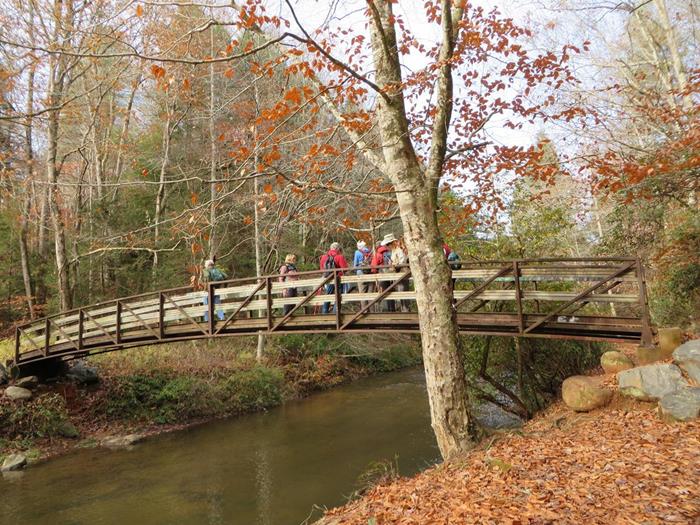 Next, we drive a few miles up the road to the lower end of the Panther Creek Trail.