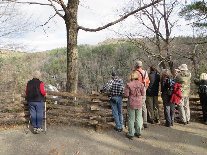 The upper viewing area. From here there is a staircase down to an observation deck for amazing views.