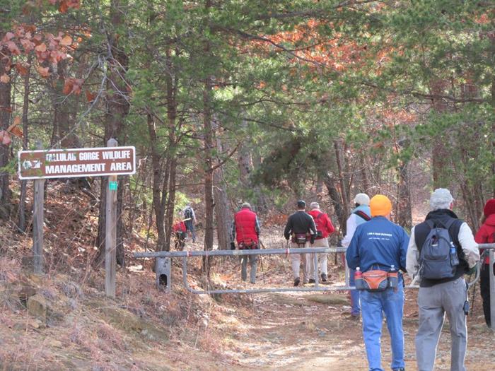 At the 1.2 mile mark we pass the Wildlife Management Sign .