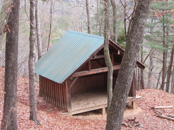 This trail shelter is near the 4 mile mark.