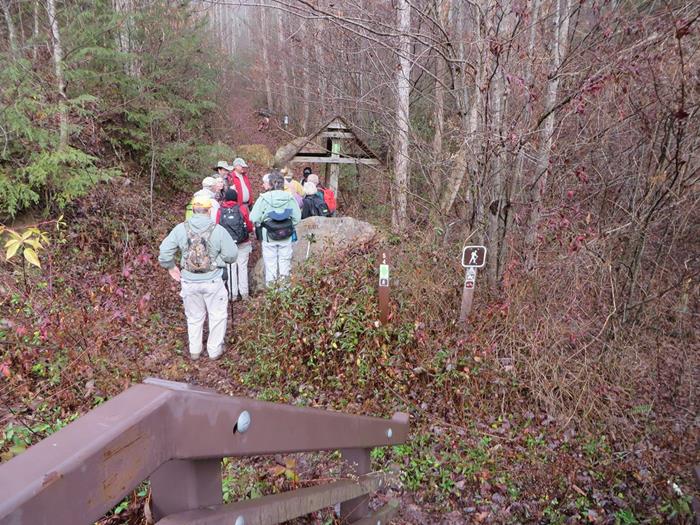 The trailhead for the Chattooga River Trail