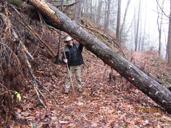 Clearing the trail!
