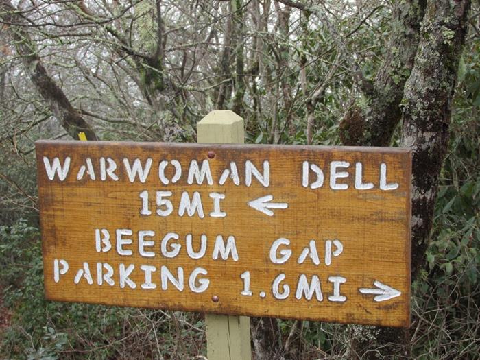 Sign at the summit of Rabun Bald