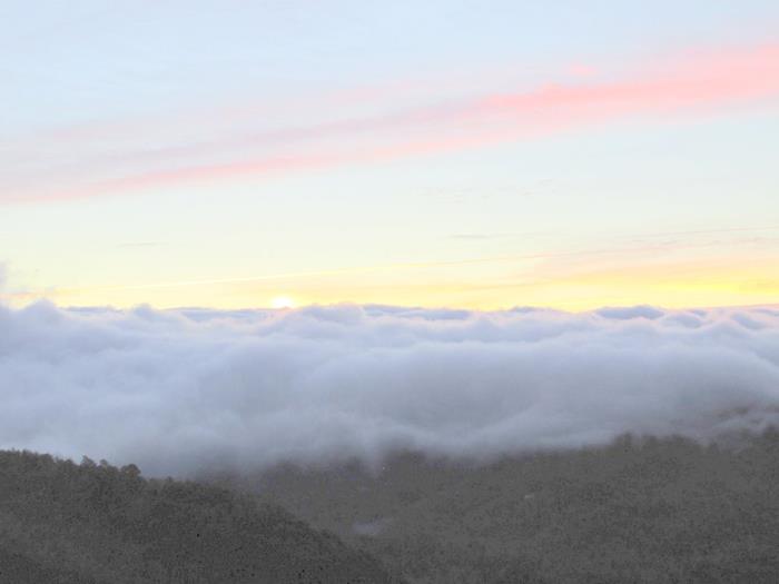 Nice early morning view before our hike.