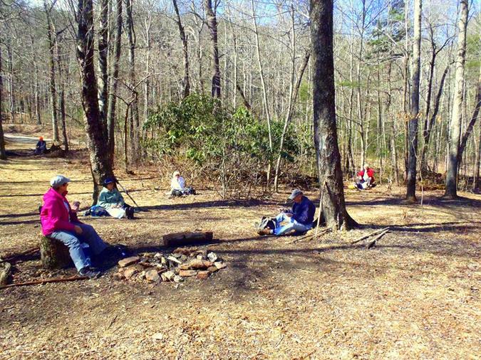 Lunchtime at Gooch Gap.