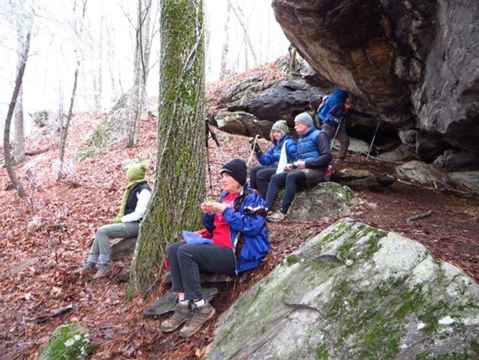 Lunchtime overlooking Cooper Gap!