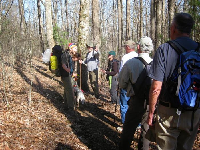 Early on, we start to meet thru-hikers on their way to Maine. 51 today from 27 states and three foreign countries!