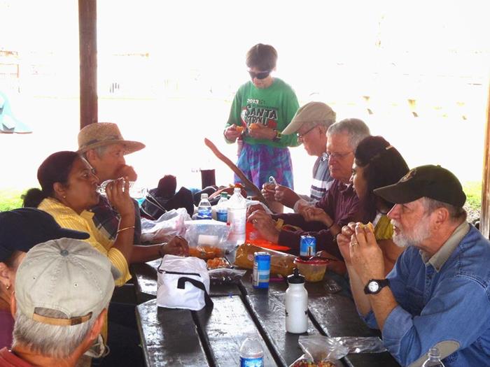Lunchtime at the pavillion!