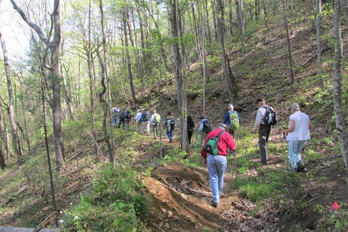Next, we head down the Coosa Backcountry Trail.