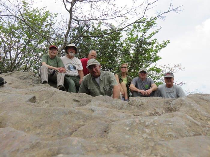 OFHC hikers at the summit of Tray.