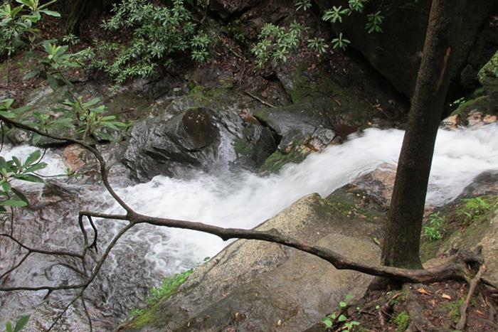 One of many small waterfalls along the way.