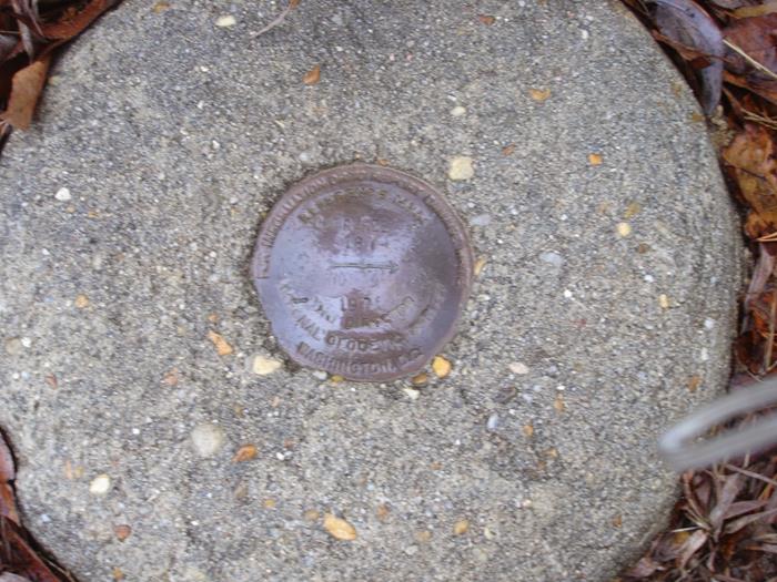 Geological Survey marker at the summit.