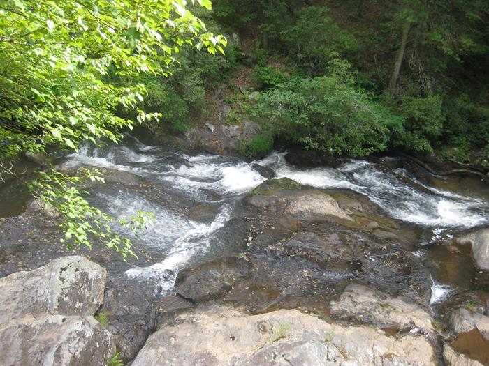 Beautiful cool rushing waters of Panther Creek!