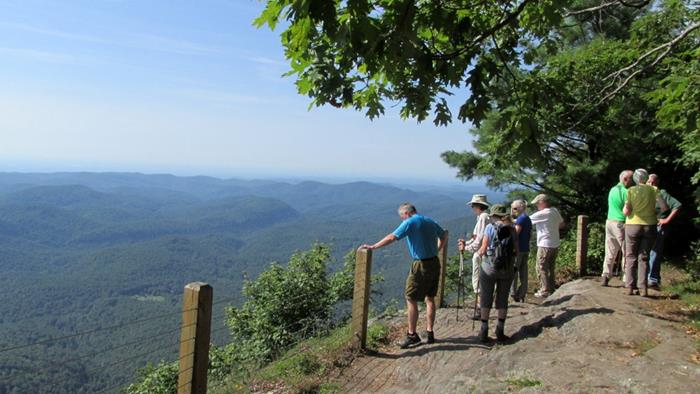 The viewpoints are along the rim of massive cliffs and nice guard fences prevent tragic accidents.