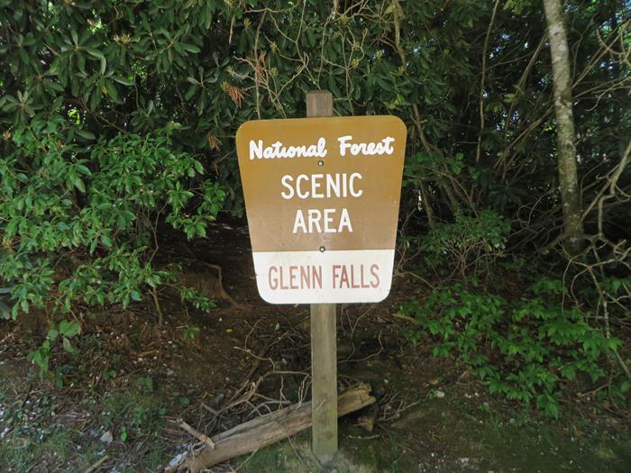 For our second trail today, we travel to the other side of Highlands to the Glenn Falls Trail.