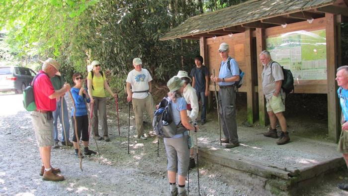 Ready to hike to the falls!