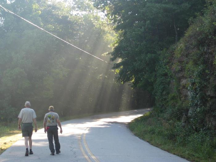 The first part of the loop takes us down old Highway 441 along the lake.