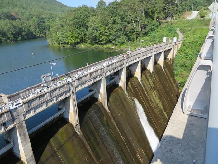 The Tallulah Falls Dam.
