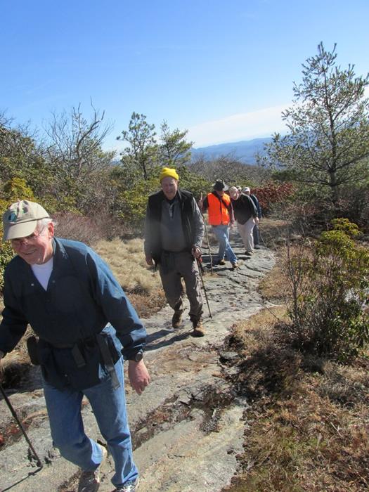 Continuing the climb toward the summit.