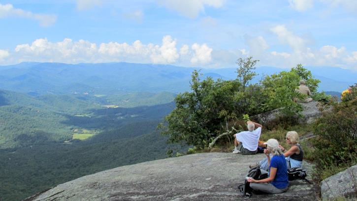 High elevation, clean air, spectacular views while we eat.