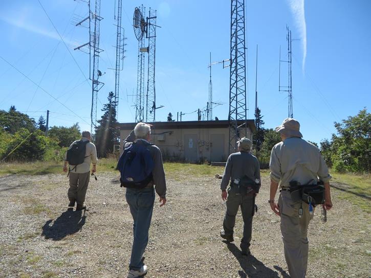We take a short side-trail up to Winespring Bald.