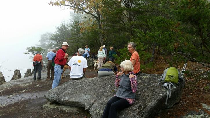 We arrive at Lookoff Mountain for lunch!
